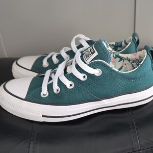 Converse Women's Sneakers in Teal and White